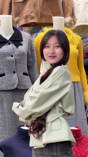 Stylish Leather Pie Coat for New Arrivals