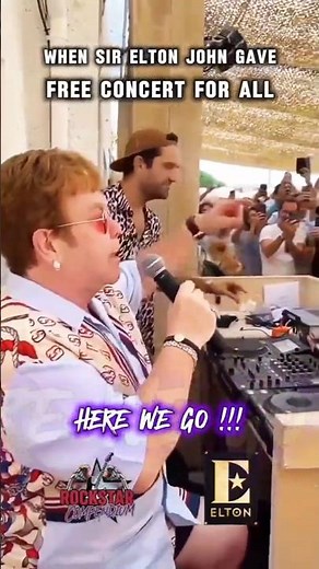 They all had the time of their life. On the spot live performance #classicrock #eltonjohn #elton