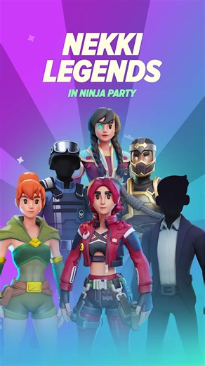 Ninja Party | Nekki Legends join Ninja Party! Kibo, May, Lynx, Redline, Runner, Hunter — 6 iconic heroes from @shadowfightgames, Vector, and @playspine... | Instagram