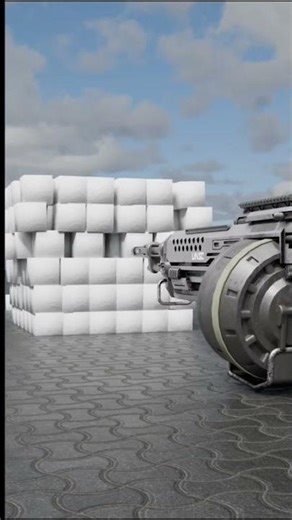 one bullet shit vs small cubes.#shorts