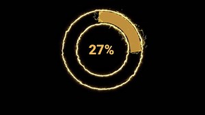 Download Dynamic Loading Animation Visualization with Progress Indicators on Black Background for free