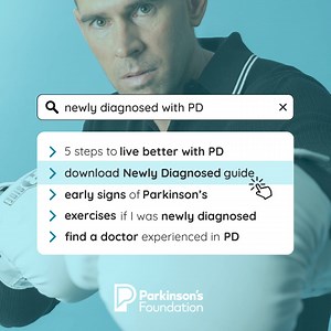 New to Parkinson's disease? Know that you're not alone. We have resources to help you find support and navigate your next steps 💙📘 | Parkinson's Foundation