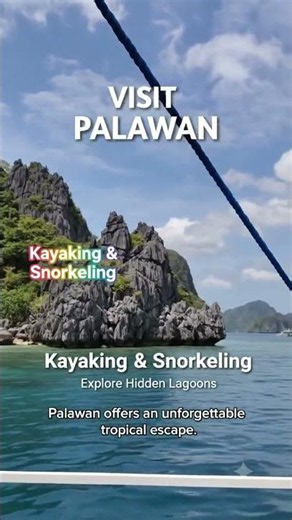 Visit Palawan #travel #simplytravel #travelvlog #beach #lifeunboxed #traveltips #amazingtour