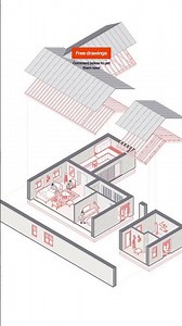 👉Free axo blocks template from Rayon.design #archistudent #cadsoftware