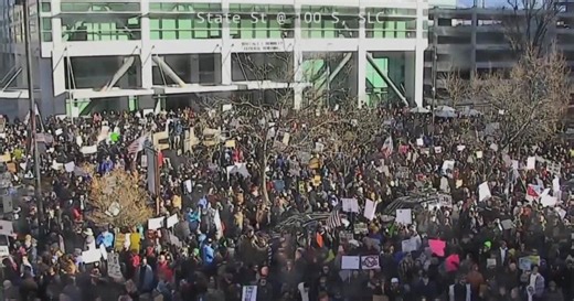 Utahns flood streets for anti-ICE protest, day after second fatal shooting in Minnesota