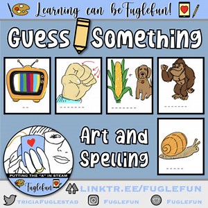Offline Draw Something-ish Visual Literacy & Spelling Game for Emergent Readers