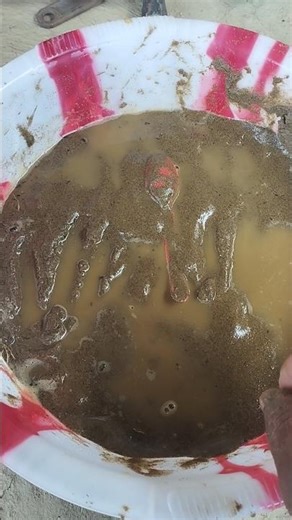 Cleaned Red Spoon from Mud 🌿 | Satisfying Cleaning Video #viral #shorts