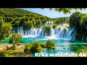 Krka Waterfalls, Croatia - Breathtaking Aerial Views 2024