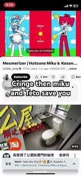 Cringe, them miku and Teto saved you#cringe #mesmerizer #miku #teto