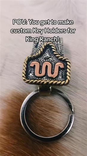 Custom Belt Key Holders for King Ranch! Such an honor to be able to work with them! #kingranch #keychain #handmade #nfr #western | Virginia Feans