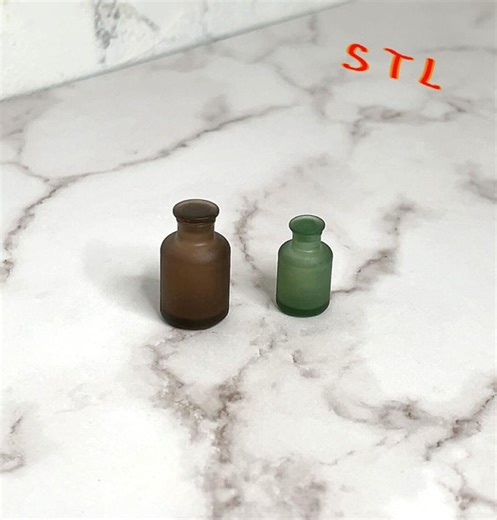 Miniature 1/12 Scale Medicine Bottle STL File - Etsy