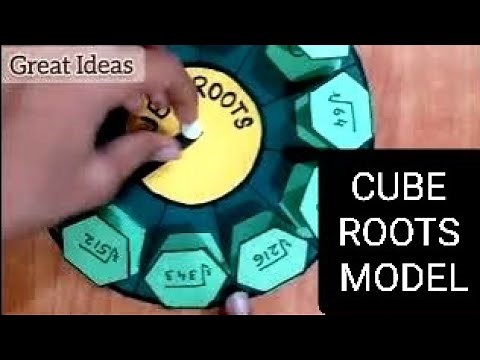 Model on cube roots |Maths project |Maths TLM|cube roots activity|Easy model on cube roots