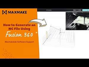 MaxmakeLAB: How to Generate NC Files for HIMILL D1/D1S? Fusion360 + Robot Joint Part Demo