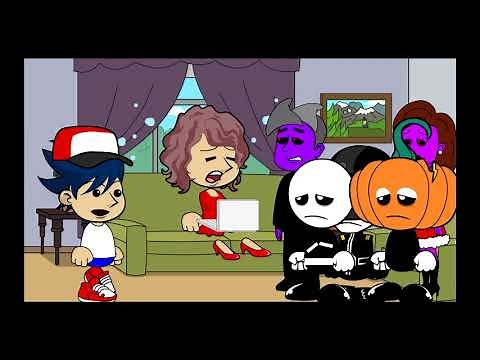 Goanimate Wrapper online Sky make fan art with boyfriend and Gets Grounded From Friday Night Funkin