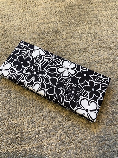 Black and White Flowers With Paisley Interior MAGIC WALLET - Billfold - Etsy