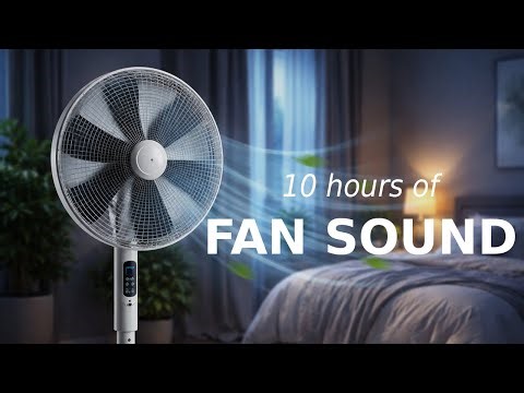 Fan Sound (10 Hours) | Deep Sleep, Study & Focus | No Talking