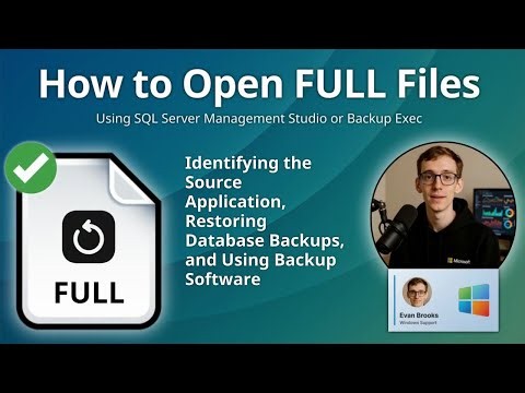 FULL Files: How to Open and Restore Full Backup Files