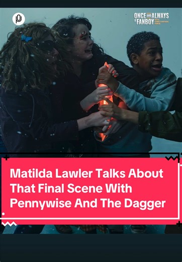 Matilda Lawler talks about that final scene with Pennywise and the dagger. Full interview link in my bio. #welcometoderry @matildalawler