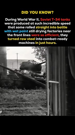 The Insane Speed of WWII Tank Production 🤯 #shorts #worldwar2