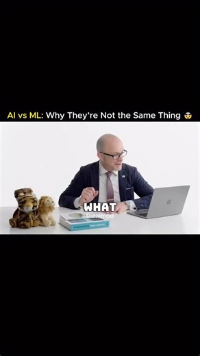 AI Content Minds on Instagram: "What’s the real difference between AI and Machine Learning? Graham Morehead, an AI & ML professor from Gonzaga University, breaks it down in the simplest way: AI is the big umbrella — anything a computer does that normally requires human intelligence. If a human needs to think to do it, the question becomes: “Can I build a program that thinks for me?” Under that umbrella sits Machine Learning, a powerful method of building AI. Instead of manually programming every