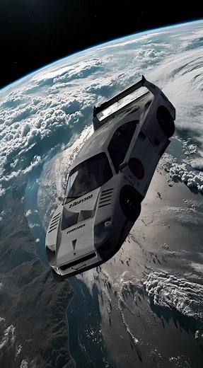 Car Floating in Space Live Wallpaper