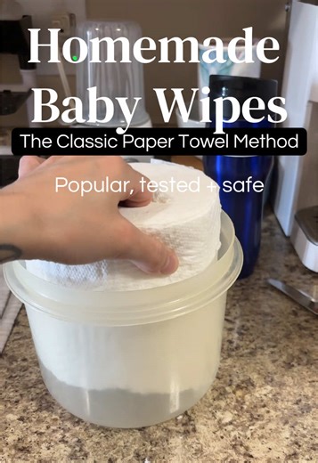 How to make homemade baby wipes using the classic paper towel method. (for a result very similar to store-bought wipes) Making homemade baby wipes is a cost-effective, eco-friendly way to ensure your baby’s skin is free from harsh chemicals, preservatives, and artificial fragrances. The basic process involves soaking sturdy paper towels or cloth wipes in a mixture of water, gentle soap, and moisturizing oil. Materials: A serrated knife, a sealable plastic container or container from old wipes, a