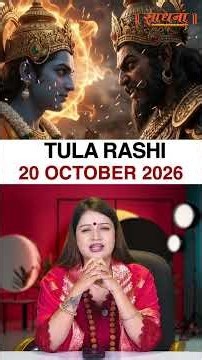 तुला राशिफल 20 October 2026 | Tula Rashi Horoscope