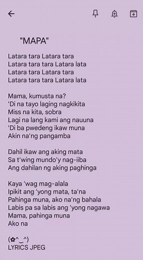 MAPA by SB19 Full Lyrics