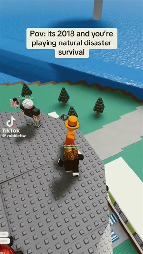 Natural Disaster Survival #retro #roblox #gaming