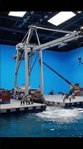 Mega Container Ship Crashes Into Harbor Crane! 🚢 | Miniature VFX BTS