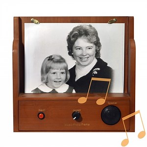 Two Button Music Player with Photo Frame | MP3 Music for the Elderly | Christian Music | American Favorites | Easy to Use Music Box w/ Christian Hymns and More by Tim Harper | Alzstore