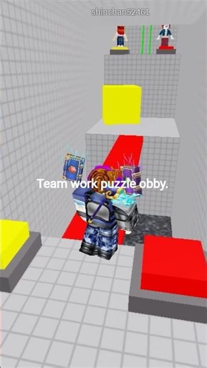 team work puzzle obby #trending #trendingshorts #viral _Aakima games_#