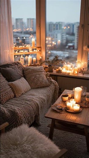 Cozy City Apartment Ambience — Candlelight Evenings for Pure Relaxation
