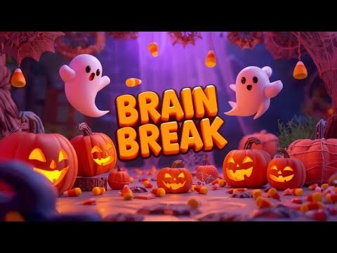 5-Minute Halloween Brain Break 🎃👻 | Mindful Moves for Kids