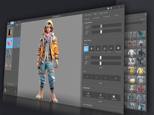 【中文字幕】超方便！虚幻引擎5.3Metahuman自动穿衣插件-Metatailor App使用教程