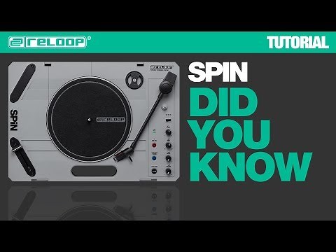 Reloop SPIN the Portable Turntable System - Did You Know? (Tutorial)