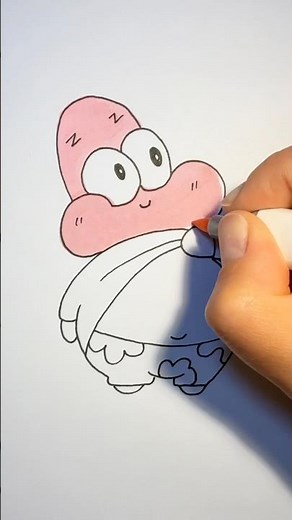 How to draw Patrick from SpongeBob easy ⭐ | Step-by-Step Drawing