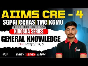 AIIMS CRE-4 CURRENT AFFAIRS 2025 Rapid Revision | PYQs + Most Expected | #KiroshaSeries #21