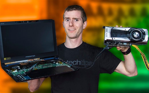 【官方双语】笔电上台式显卡的廉价方案！EXPGDC转接器评测 #linus谈科技