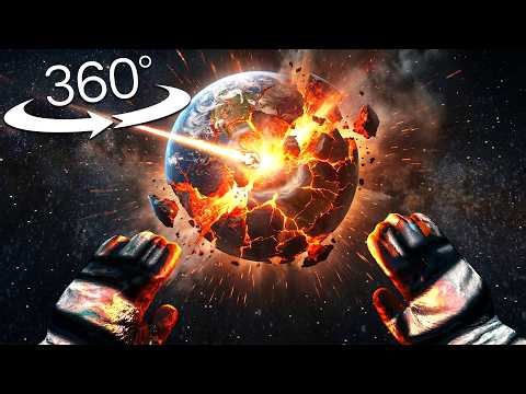 Alien Attack On The Earth in 360° VR | 4K
