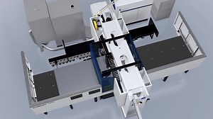 The radiation protection concept of the TruMatic 1000 fiber ensures that despite the compactness of the machine and the possibility to upgrade it to an automated machine, working with the laser is completely safe at all times. | TRUMPF Inc.