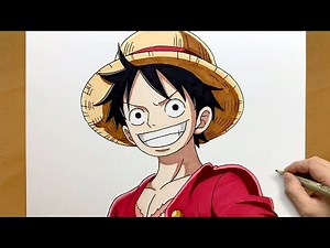 How to Draw Luffy from One Piece || Step by Step One Piece Fanart