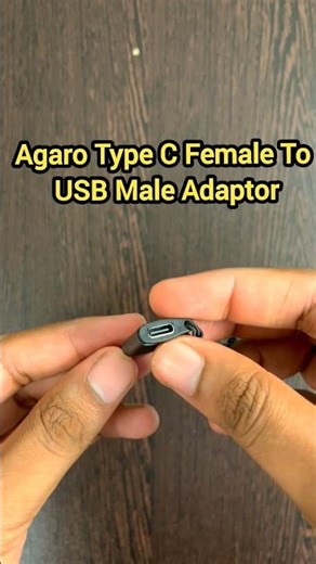 Agaro Type C Female To USB Male OTG Adaptor