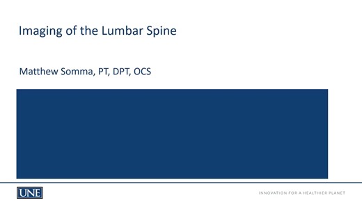 Imaging of the Lumbar Spine