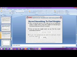 Locally Weighted Regression algorithm _VTU_machine Learning_program