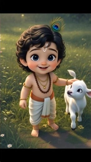 Little Krishna Playful Moments: 3D Animated Story of Krishna and His Cute Calf |