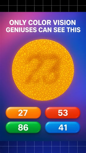 Can YOU see it? 👀🔥Only 1% pass this color–vision challenge!