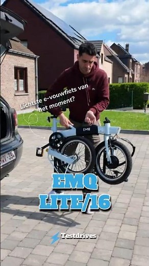 Is dit de lichtste elektrische vouwfiets van het moment?