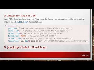 Mastering Dynamic Header Visibility with JavaScript and jQuery