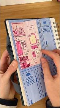 I'm drawing a cheerleader's locker 📣🔐